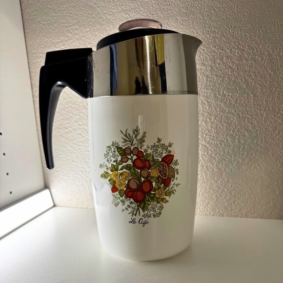 Vintage Corning Ware 10-Cup Percolator “Le Café” E-1210-B – Complete - Picture 8 of 9